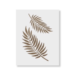 Sablon Perete vopsire, tencuiala 900x600x0.7mm Palm Leaves Refolosibil, model MXSP7047