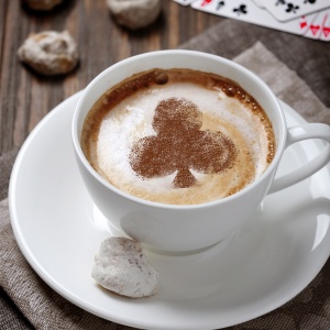 Set 14 sabloane decorare cafea 15 si 7 cm 0.5mm Jocuri de cărți model MXSP7344