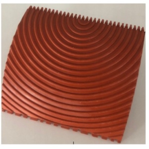 🎨 Unealtă decorativă din cauciuc pentru efect scândură de lemn 9 × 9 cm LICO6922