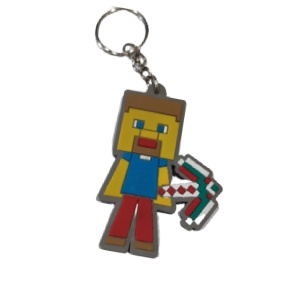 Breloc Minecraft - Steve gri 65mm - Img 5