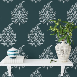 Sablon 890x580x0.7mm Kantha Paisley Refolosibil, model MXSP7040 - Img 4