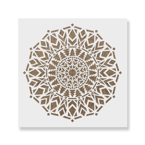 Sablon Perete vopsire, tencuiala 0.7mm Abeto Mandala Refolosibil, model MXSP7159