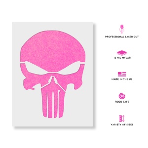 Sablon Perete vopsire, tencuiala 0.7mm Craniu Punisher model MXSP7445 - Img 2