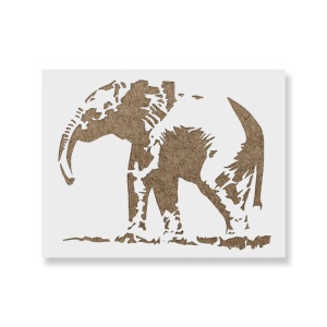 Sablon Perete vopsire, tencuiala 0.7mm Elefant model MXSP7418