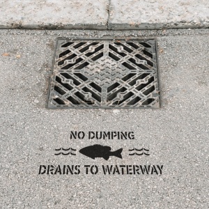 Sablon Perete vopsire, tencuiala 0.7mm No Dumping Drains to Waterway Refolosibil, model MXSP7216 - Img 3
