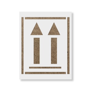 Sablon Perete vopsire, tencuiala 0.7mm Up Arrow Refolosibil, model MXSP7239