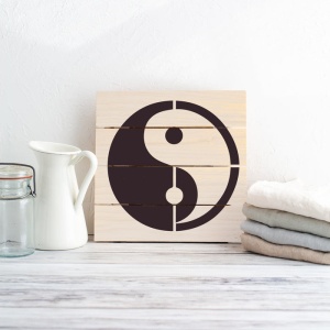 Sablon Perete vopsire, tencuiala 0.7mm Yin Yang model MXSP7465 - Img 3