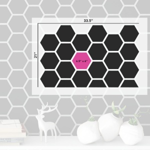 Sablon Perete vopsire, tencuiala 900x600x0.7mm Honeycomb Refolosibil, model MXSP7065 - Img 2