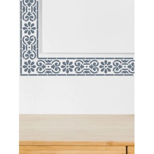 Sablon Perete vopsire, tencuiala dimensiune 570x120 mm grosime 0,7mm Bordura 6 MXSP7378 - Img 4