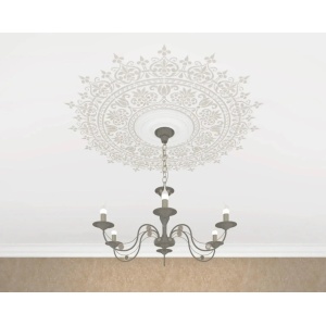 Sablon Perete vopsire, tencuiala model Mandala Bogăție MXSP7674 marime 570x570mm cerc intreg - Img 6