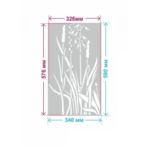 Sablon Perete vopsire, tencuiala model Stuf MXSP7657 marime 340 x 590 mm - Img 6