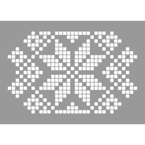 Set 4 sabloane 200x200x0.7mm, Mandala Flower, NUODWELL, Refolosibil MX70004