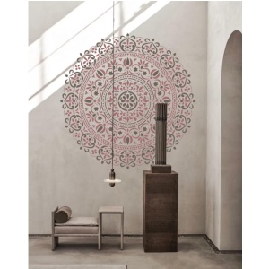 Sablon 410x410x0.7mm, Mandala Elegant, Refolosibil MX70006 Diametru total de 700mm - Img 3