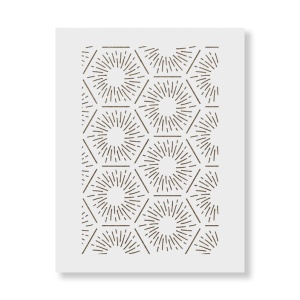 Sablon 890x580x0.7mm Hexagon Refolosibil, model MXSP7034