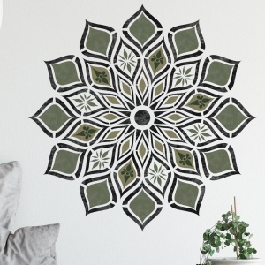 Sablon Perete 25cm KANPUR MANDALA 0.7mm model MXSP7609 marime 25cm X 25cm