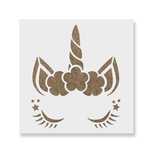 Sablon Perete vopsire, tencuiala 0.7mm Cap de Unicorn model MXSP7432
