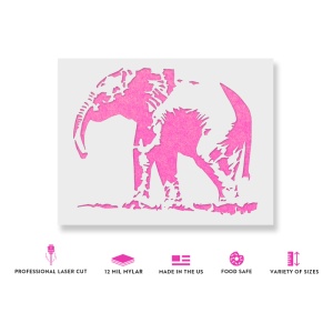 Sablon Perete vopsire, tencuiala 0.7mm Elefant model MXSP7418 - Img 2