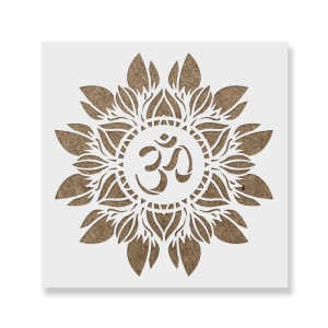 Sablon Perete vopsire, tencuiala 0.7mm Om Flower Mandala Refolosibil, model MXSP7150 - Img 1