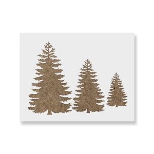 Sablon Perete vopsire, tencuiala 0.7mm Pine Trees Stencil Refolosibil, model MXSP7162