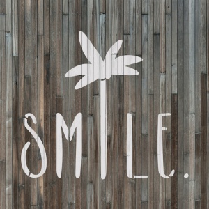 Sablon Perete vopsire, tencuiala 0.7mm Smile Palm Tree Saying Refolosibil, model MXSP7196 - Img 4