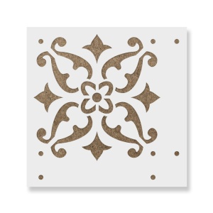 Sablon Perete vopsire, tencuiala 0.7mm Susanna Tile Stencil Refolosibil, model MXSP7278 - Img 2