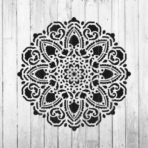 Sablon Perete vopsire, tencuiala 0.7mm Tranquility Mandala Refolosibil, model MXSP7148 - Img 4