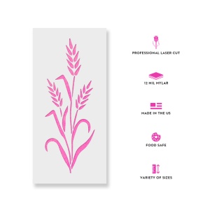 Sablon Perete vopsire, tencuiala 0.7mm Wheat Stencil Refolosibil, model MXSP7180 - Img 2