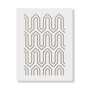 Sablon Perete vopsire, tencuiala 900x600x0.7mm Geometric Hex Lines Refolosibil, model MXSP7109