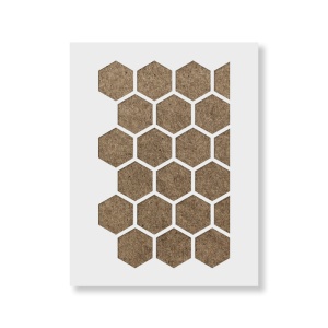 Sablon Perete vopsire, tencuiala 900x600x0.7mm Honeycomb Refolosibil, model MXSP7065 - Img 3