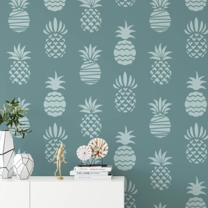 Sablon Perete vopsire, tencuiala 900x600x0.7mm Styled Pineapple Refolosibil, model MXSP7113 - Img 2