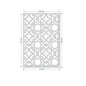 Sablon Perete vopsire, tencuiala Faianță Marocană model MXSP7664 marime 340 x500 mm - Img 2