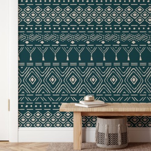 Sablon 900x600x0.7mm Tribal Rug Refolosibil, model MXSP7027 - Img 4