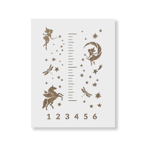 Sablon 900x600x0.7mm Unicorn Scara crestere fetite 1,5m Refolosibil, model MXSP7035