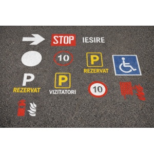Sablon Perete 🏭 Set de șabloane industriale pentru marcare – 8 bucăți model MXSP7697 , tencuiala model MXSP7697 marime 273 x 180 mm - Img 6