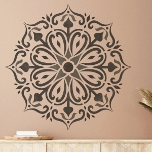Sablon Perete 25cm KHUPARI MANDALA 0.7mm model MXSP7610 marime 25cm X 25cm