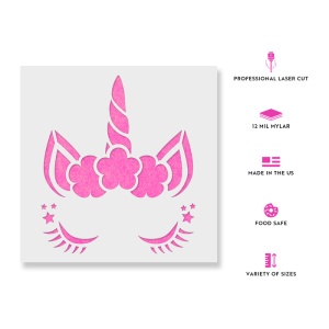 Sablon Perete vopsire, tencuiala 0.7mm Cap de Unicorn model MXSP7432 - Img 2