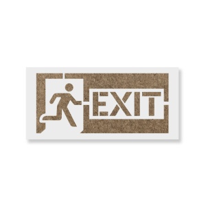 Sablon Perete vopsire, tencuiala 0.7mm Exit Sign Refolosibil, model MXSP7231
