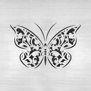 Sablon Perete vopsire, tencuiala 0.7mm Fluture Gothic model MXSP7411 - Img 4