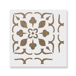 Sablon Perete vopsire, tencuiala 0.7mm Lydia Tile Stencil Refolosibil, model MXSP7255 - Img 2