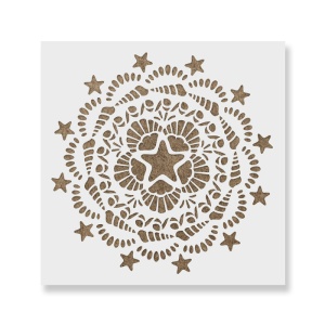 Sablon Perete vopsire, tencuiala 0.7mm Nautical Mandala Refolosibil, model MXSP7161