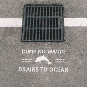 Sablon Perete vopsire, tencuiala 0.7mm No Dumping Drains to Ocean Refolosibil, model MXSP7210 - Img 3
