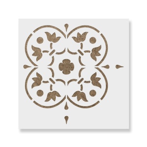 Sablon Perete vopsire, tencuiala 0.7mm Ursula Tile Stencil Refolosibil, model MXSP7285 - Img 2