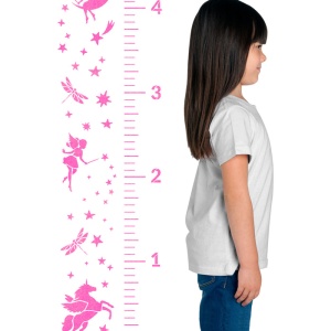 Sablon Perete vopsire, tencuiala 900x600x0.7mm Fairy Unicorn Growth Chart Refolosibil, model MXSP7106 - Img 2