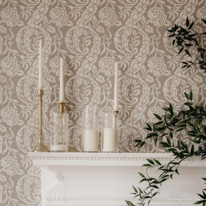 Sablon Perete vopsire, tencuiala dimensiune 900x600 x mm grosime 0,7mm Saxony Damask model MXSP7498