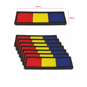 Set de 10 Emblema Ecuson patch drapel Romania 70x20mm MAPN MAI EMB00644