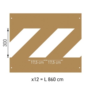 🚸 Set de 12 șabloane pentru marcaj trecere de pietoni – MXSP7696
