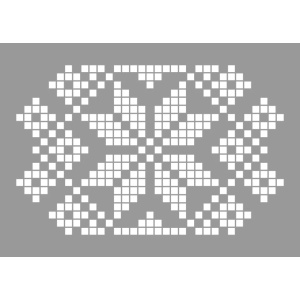 Sablon 340x250x0.7mm, Motiv Traditional Romanesc, Refolosibil MX70003