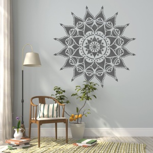 Sablon Perete 25cm NASHIK MANDALA 0.7mm model MXSP7608 marime 25cm X 25cm - Img 4