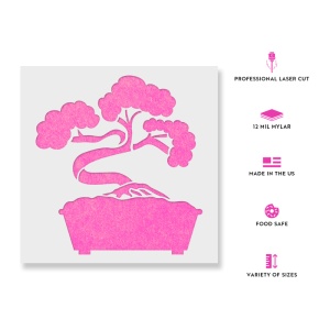 Sablon Perete vopsire, tencuiala 0.7mm Bonsai Tree Refolosibil, model MXSP7194 - Img 2