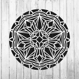 Sablon Perete vopsire, tencuiala 0.7mm Deco Mandala Refolosibil, model MXSP7152 - Img 4